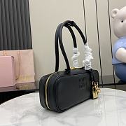 Miu Miu Beau Leather Bag Black 28x11.5x8cm - 6