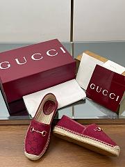  Gucci Horsebit GG Canvas Espadrilles - 4