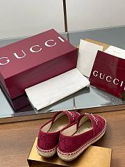  Gucci Horsebit GG Canvas Espadrilles - 5