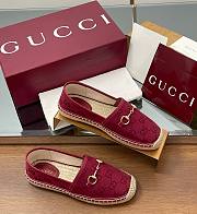  Gucci Horsebit GG Canvas Espadrilles - 1