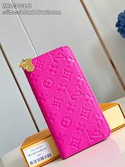 Louis Vuitton LV x TM Zippy Wallet Pink 19.5x10.5x2.5cm  - 1