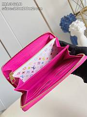 Louis Vuitton LV x TM Zippy Wallet Pink 19.5x10.5x2.5cm  - 4