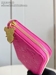 Louis Vuitton LV x TM Zippy Wallet Pink 19.5x10.5x2.5cm  - 3