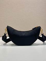 Prada Re-Nylon Shoulder Bag Black 30x13.5x6cm - 2