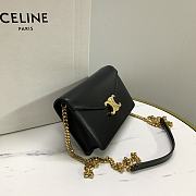 Celine Wallet On Chain Margo Black 19.5x12x4cm - 5