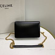 Celine Wallet On Chain Margo Black 19.5x12x4cm - 4