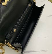 Celine Wallet On Chain Margo Black 19.5x12x4cm - 3