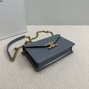 Celine Wallet On Chain Margo Blue 19.5x12x4cm - 4