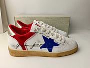 Golden Goose Ball Star Leather White/Blue/Red Sneaker - 3