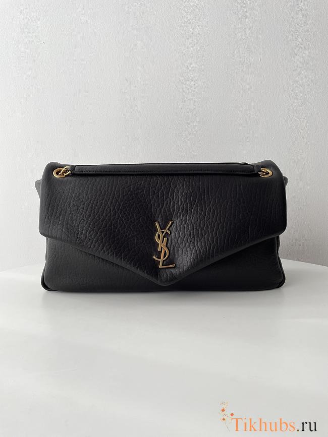 YSL Calypso Large Grained Lambskin Black 38x22x12cm - 1
