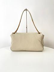 YSL Calypso Large Grained Lambskin White 38x22x12cm - 5