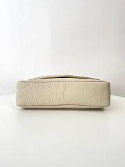 YSL Calypso Large Grained Lambskin White 38x22x12cm - 4