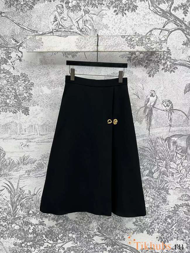 Louis Vuitton LV Anchor Button A-Line Skirt  - 1