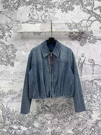 Loewe Draped Jacket in Indigo Blue