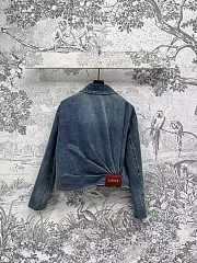Loewe Draped Jacket in Indigo Blue - 2