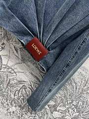 Loewe Draped Jacket in Indigo Blue - 3
