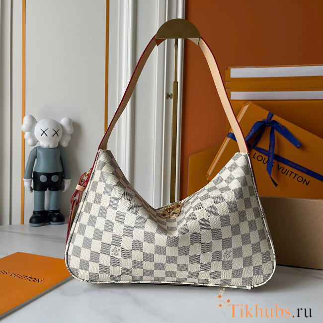 Louis Vuitton LV Slouchy PM Bag White Damier 33x22x9cm - 1