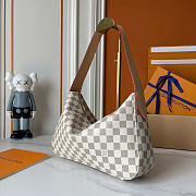 Louis Vuitton LV Slouchy PM Bag White Damier 33x22x9cm - 6