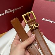 Ferragamo Brown Belt 2.5cm - 4