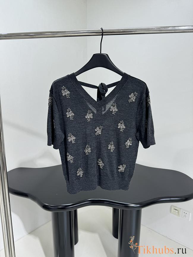 Fendi Sweater Black Wool Sweater - 1