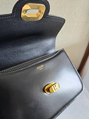 Celine Teen Josephine Bag Calfskin Black 18.5x13x5cm - 6
