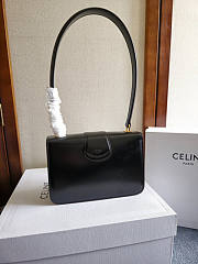Celine Teen Josephine Bag Calfskin Black 18.5x13x5cm - 2