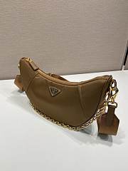 Prada Re-Nylon Shoulder Bag Brown 30x13.5x6cm - 3