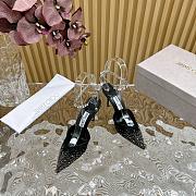 Jimmy Choo Saeda 100 Pumps Crystals Black Heel - 3