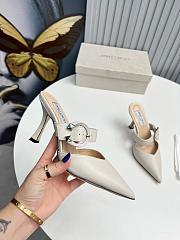 Jimmy Choo Magie 90 White Mule - 4