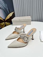 Jimmy Choo Magie 90 White Mule - 2
