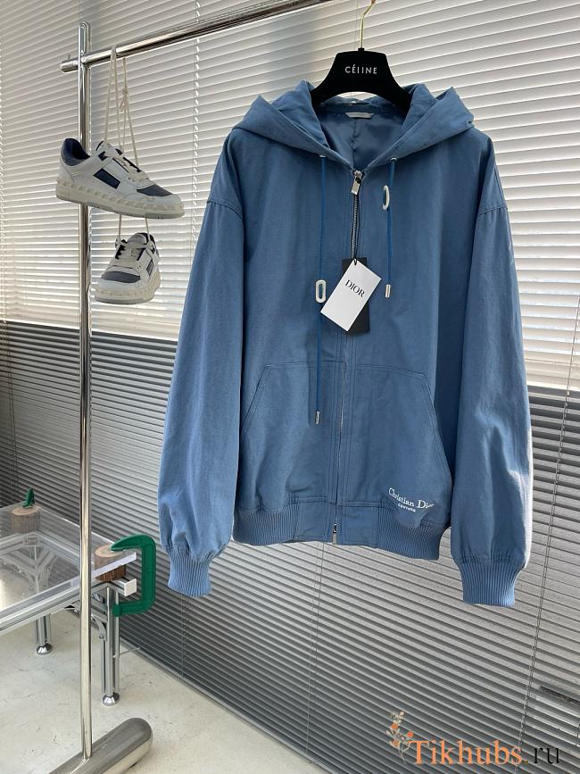 Dior Couture Hooded Sweatshirt Blue Denim  - 1
