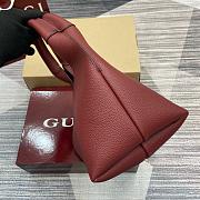 Gucci Softbit Medium Top Handle Bag Red 27.5x21x16cm - 4