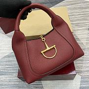 Gucci Softbit Medium Top Handle Bag Red 27.5x21x16cm - 3
