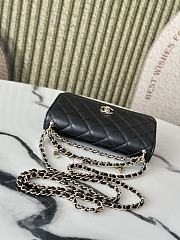 Chanel 25P Wallet On Chain Woc Black Lambskin 19.5x13x3.5cm - 2
