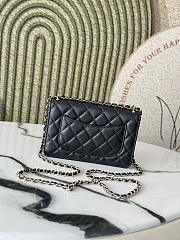 Chanel 25P Wallet On Chain Woc Black Lambskin 19.5x13x3.5cm - 3