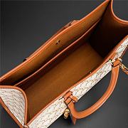 Celine Mini Horizontal Cabas Triomphe White 35x22x7cm - 6