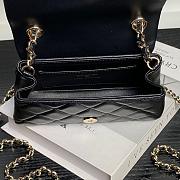 Chanel Clutch With Strap Black Lambskin 16.5x10x5cm - 4