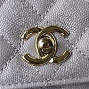 Chanel Coco Handle Flap Bag Light Purple Caviar Gold 24cm - 2