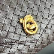 Bottega Veneta Knot Lock Brown Bag 25x16x5.5cm - 3