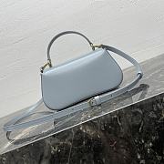 Celine Teen Lola Shiny Calfskin Blue 20x11.5x5cm - 5