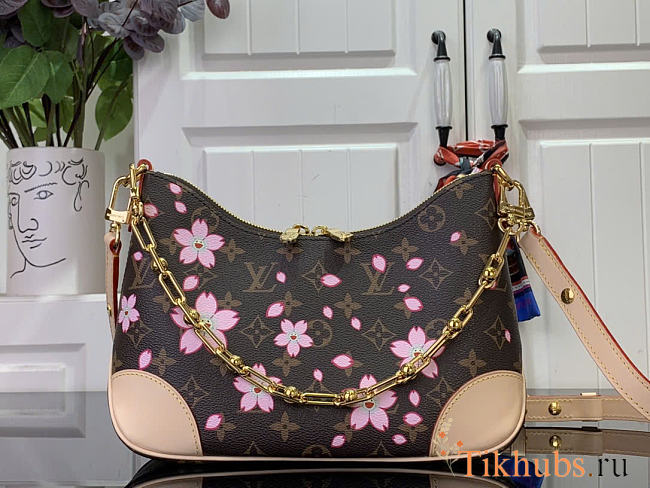Louis Vuitton LV x TM Boulogne Bag Sakura Brown 27x16x10cm - 1