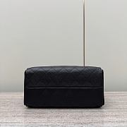 Chanel 25 Small Handbag Black Calfskin Gold 30x26x14cm - 5