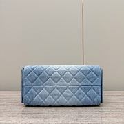 Chanel Cruise 25C Bag Blue Denim Hobo 30x26x14cm - 3