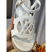 Louis Vuitton LV Isola Wedge Sandal White - 5