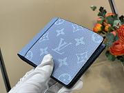 Louis Vuitton LV Multiple Wallet Blue 11.5x9x1.5cm - 4