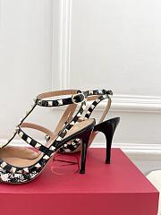 Valentino Rockstud Pumps Fabric Heel 10cm - 3