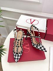 Valentino Rockstud Pumps Fabric Heel 10cm - 2