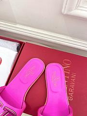 Valentino Fuchsia Pink Slides - 5