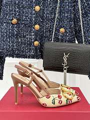 Valentino Vlogo Cherryfic 80mm Back Strap Pumps - 3