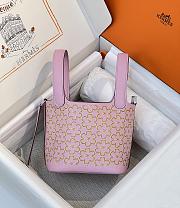 Hermes Picotin Lock 14 Mini Handbag Pink 14cm - 3